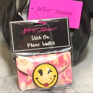 Betsey Johnson Stick-On Phone Envelope NWT $28